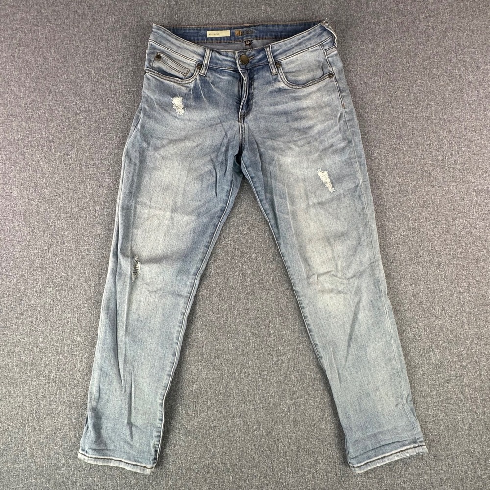 KUT from the Kloth Jeans‎ Womens 6P Boyfriend Blue Distressed SP094PG9
